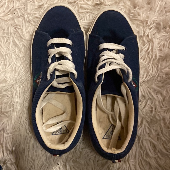 Vintage Guess Sneakers - Navy Blue + White - Picture 3 of 10